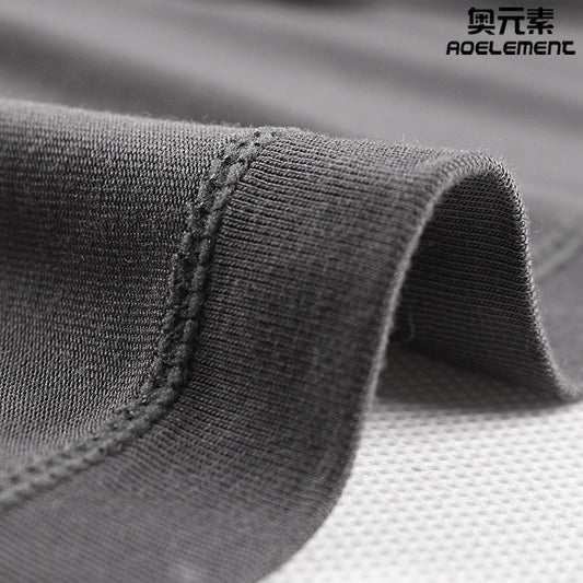 Short-sleeved inner T-shirt, tight V-neck men's vest, comfortable and light base layer, solid color