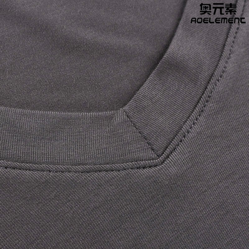 Short-sleeved inner T-shirt, tight V-neck men's vest, comfortable and light base layer, solid color